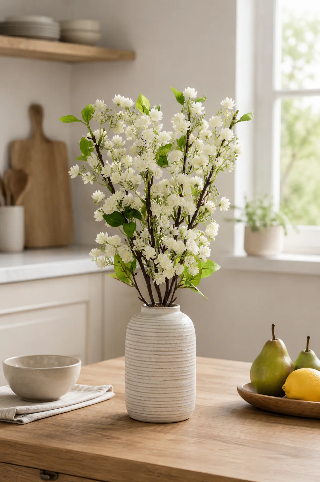 24" Silk Mini Blossom Bundle White - Image 3